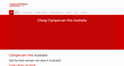 Desktop Screenshot of cheapcampervanaustralia.com