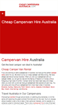 Mobile Screenshot of cheapcampervanaustralia.com