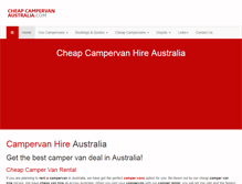 Tablet Screenshot of cheapcampervanaustralia.com